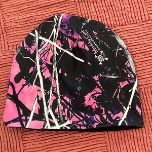 Pink camo lined  Kids Beanie toque